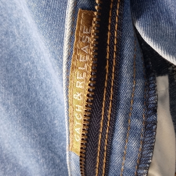 Columbia Sportswear Bonehead Outdoors med wash fade denim jeans 34/30 - Picture 9 of 11